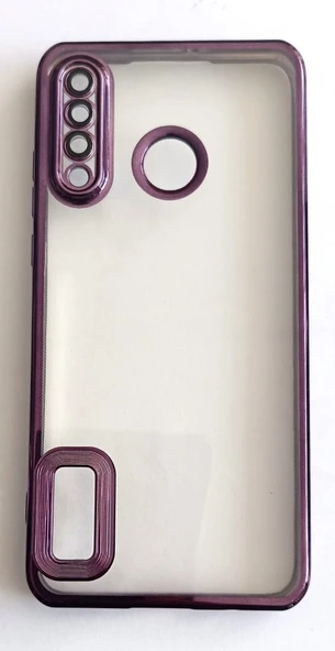 Huawei P30 Lite Uyumlu Lazer Kenarlı Yumuşak Şeffaf Kılıf - Resim 4