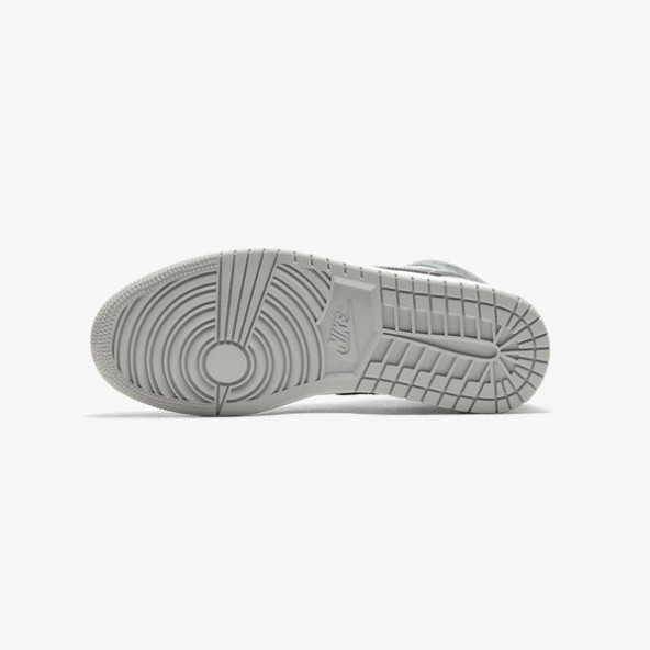 Nike Air Jordan 1 Mid Light Smoke Grey Unisex Spor Ayakkabı - 4