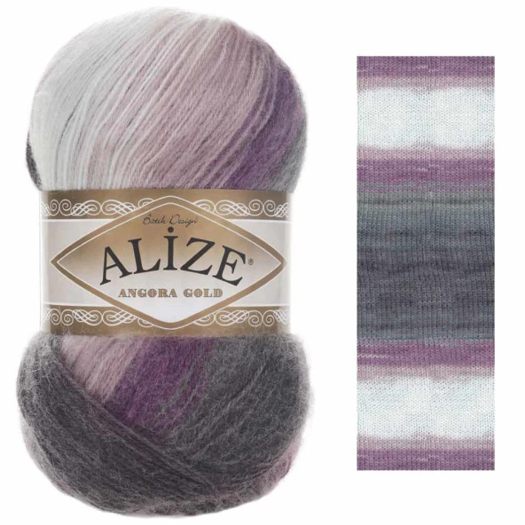 Alize Angora Gold Batik El Örgü İpi 1986
