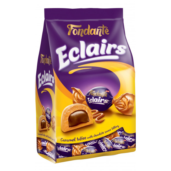 YENİ Fondante Eclairs Caramel Toffee 1000 Gr. (1 Poşet) Fondante Eclairs Caramel Toffee 1000 Gr. (1 Poşet)