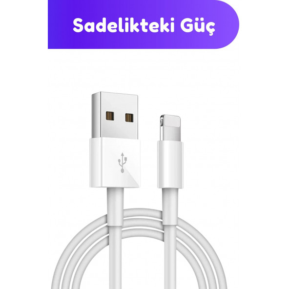 Apple Iphone Uyumlu Usb Hızlı Şarj Ve Data Kablosu-beyaz-1 Metre