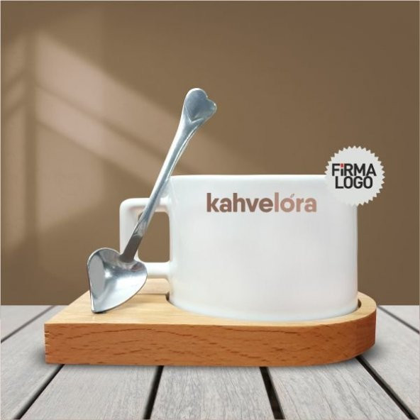 Firmaya Özel Logo Baskılı Kahve Fincanı-010