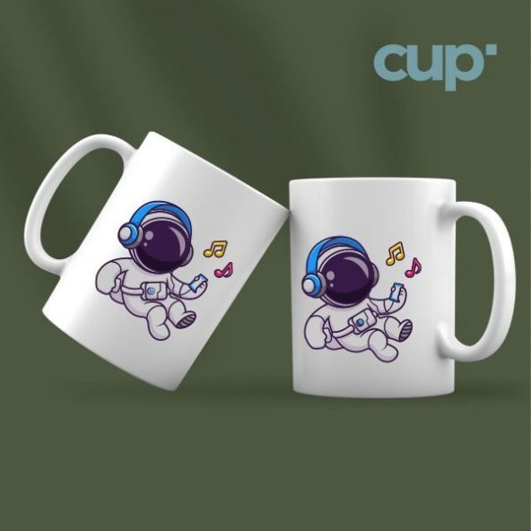 Uzayda Müzik Kupa Bardak ürün görseli 1