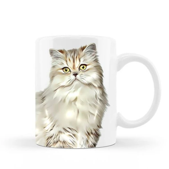 Evcil Dostlarımız Temalı Baskılı Kupa Bardak-008 - Resim 2