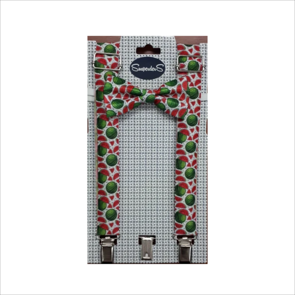 Erkek Çocuk Papyonlu Pantolon Askısı-5 - 2