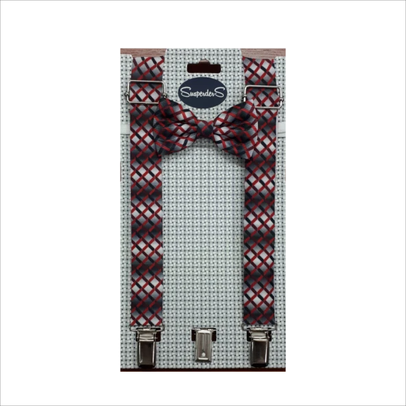 Erkek Çocuk Papyonlu Pantolon Askısı-8