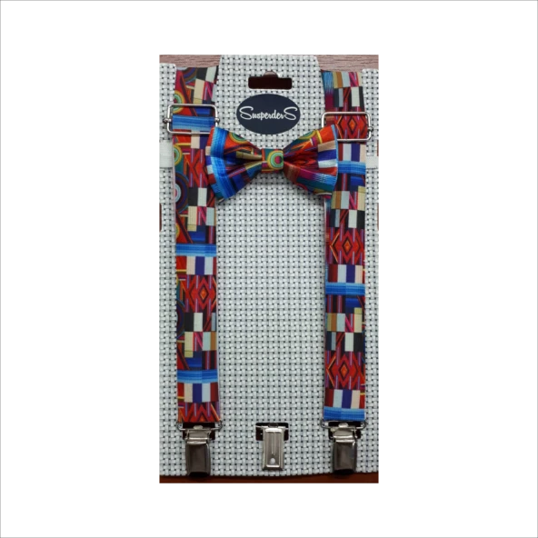 Erkek Çocuk Papyonlu Pantolon Askısı-9