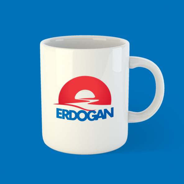 Erdoğan Beyaz Bardak Kupa