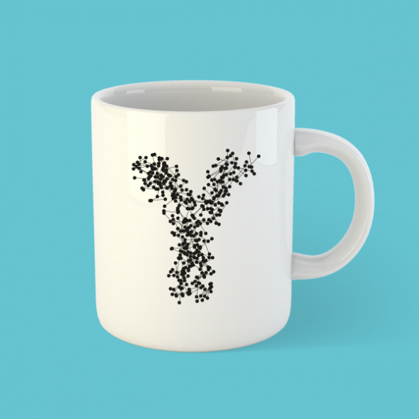 Y Harfi Bardak Kupa ürün görseli 1