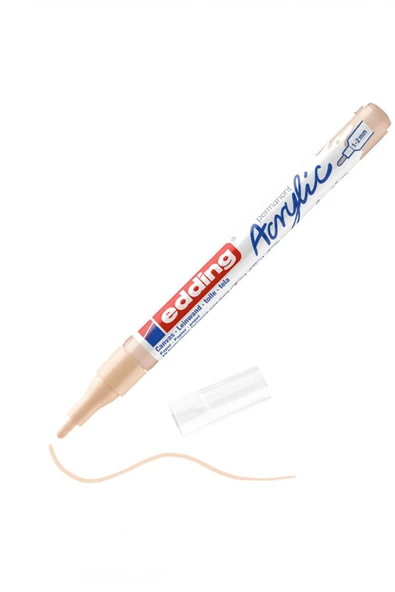 Edding 5300 Acrylic 1-2mm Akrilik Markör Kalem Warm Beige / 255 ürün görseli