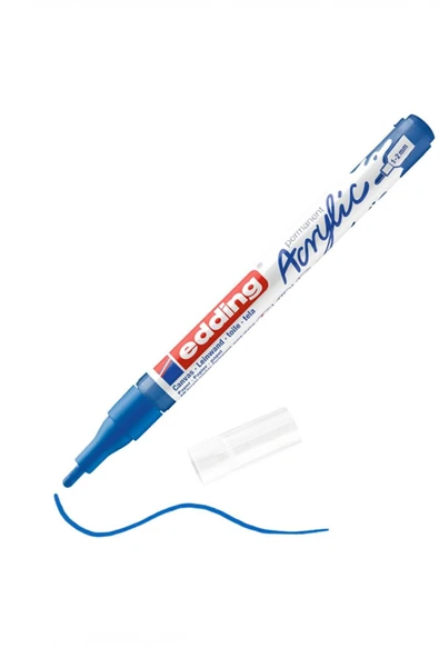Edding 5300 Acrylic 1-2mm Akrilik Markör Kalem Gentian Blue / 903 ürün görseli