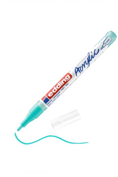 Edding 5300 Acrylic 1-2mm Akrilik Markör Kalem Opulent Turquoise / 934 ürün görseli