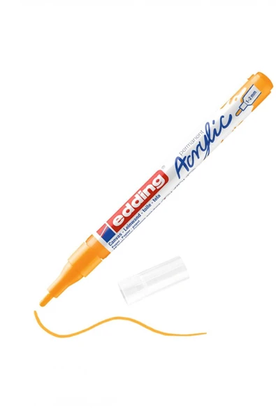 Edding 5300 Acrylic 1-2mm Akrilik Markör Kalem Sunny Yellow / 906 ürün görseli