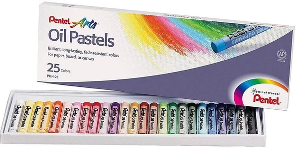 Pentel Arts Yağlı Pastel Boya - 25 Renk / YPHN25