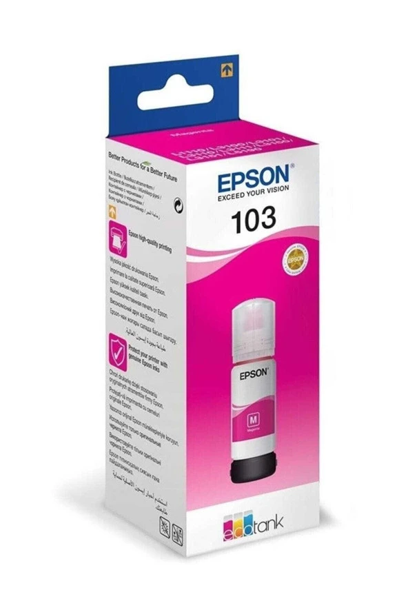 Epson 103 Magenta Kırmızı Şişe Mürekkep L1110-3110-3150-5190