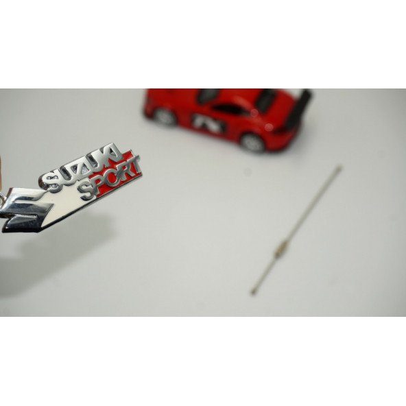 Suzuki Sport Logo Krom Metal Çift Yön Halat Anahtarlık ürün görseli