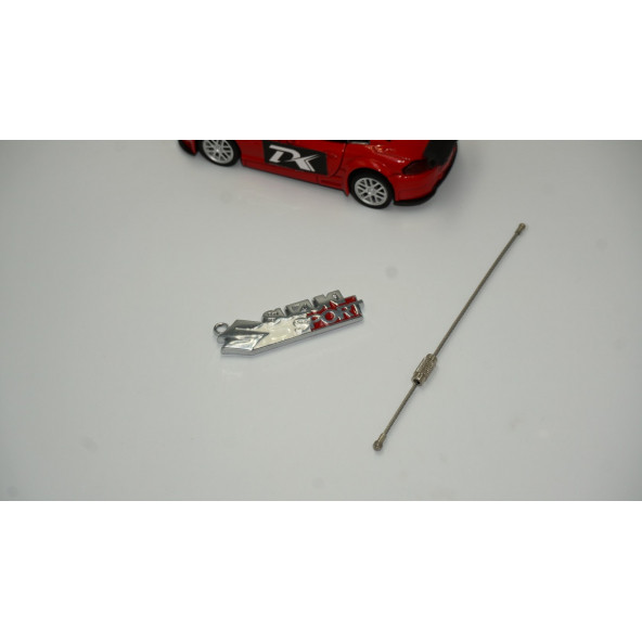 Suzuki Sport Logo Krom Metal Çift Yön Halat Anahtarlık - Resim 2