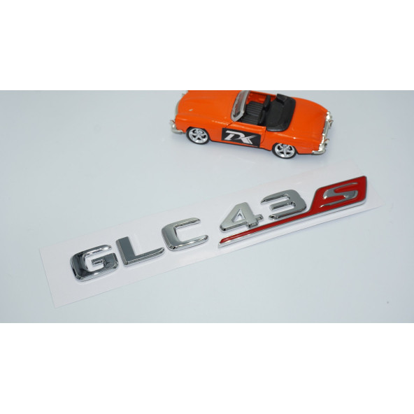 DK Tuning GLC 43S Bagaj Kırmızı Krom ABS Yazı Logo Benz İle Uyumlu - Resim 2