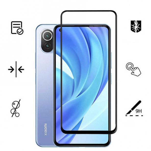 Xiaomi Mi 11 Lite Zore Kenarları Kırılmaya Dayanıklı Cam Ekran Koruyucu - 4