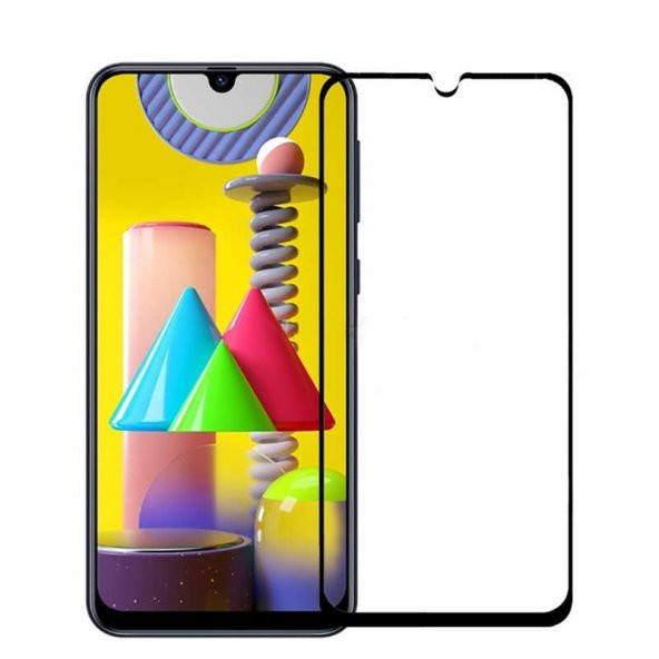 Galaxy M31 Zore Kenarları Kırılmaya Dayanıklı Cam Ekran Koruyucu