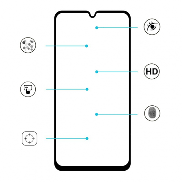 Galaxy M31 Zore Kenarları Kırılmaya Dayanıklı Cam Ekran Koruyucu - 2