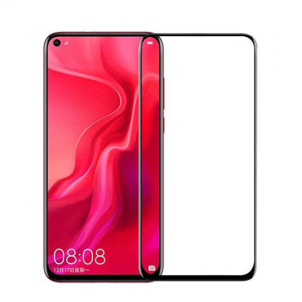 Huawei Nova 5T Zore Kenarları Kırılmaya Dayanıklı Cam Ekran Koruyucu