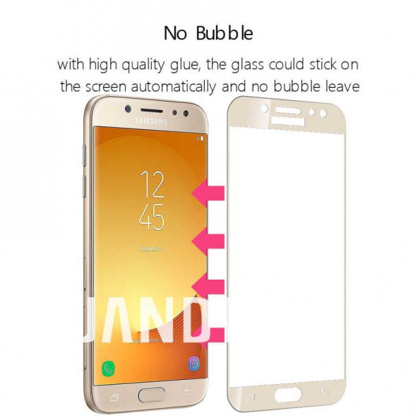 Galaxy J4 Zore Kenarları Kırılmaya Dayanıklı Cam Ekran Koruyucu - 3