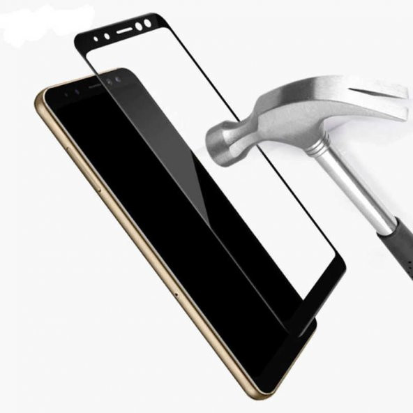 Galaxy J4 Plus Zore Kenarları Kırılmaya Dayanıklı Cam Ekran Koruyucu - 4