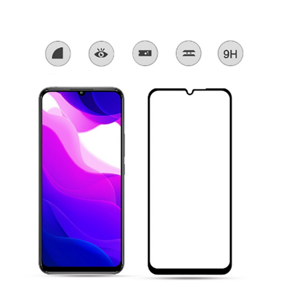 Xiaomi Mi 10 Lite Zore Kenarları Kırılmaya Dayanıklı Cam Ekran Koruyucu - 5