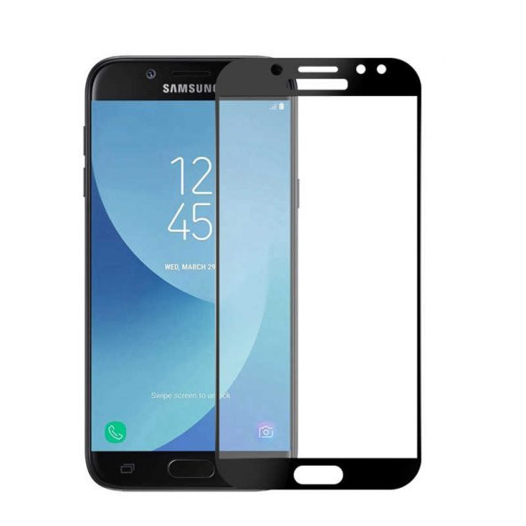 Galaxy J7 Prime Zore Kenarları Kırılmaya Dayanıklı Cam Ekran Koruyucu - 2