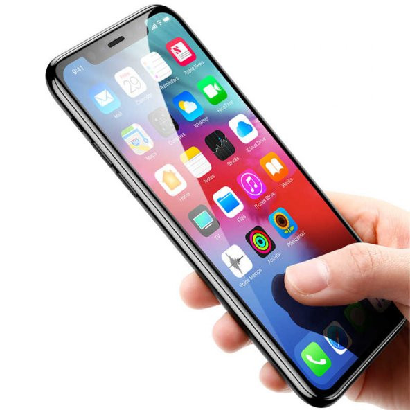 Apple iPhone 11 Pro Max Zore Kenarları Kırılmaya Dayanıklı Cam Ekran Koruyucu - 4