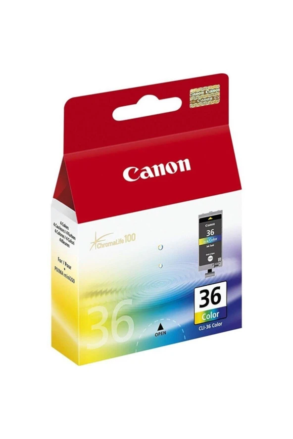 Canon CLI-36 CLR Orijinal Renkli Mürekkep Kartuşu