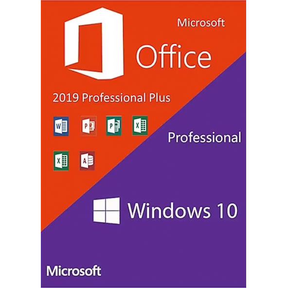 MICROSOFT Windows 10 Pro Ve Office 2019 Pro Plus Dijital Lisans Anahtarı