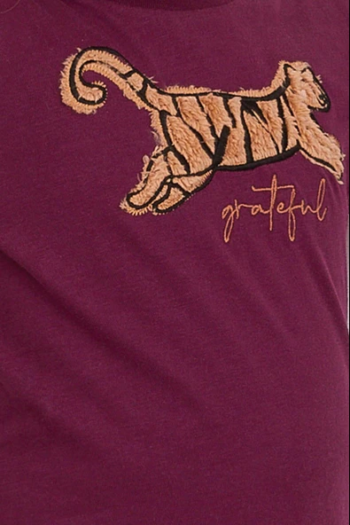 Arnetta 2169 Grateful Mor Kız Çocuk Uzun Kol Pijama Takım - Resim 5