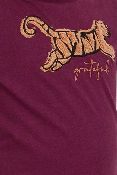 Arnetta 2169 Garson Grateful Mor Kız Çocuk Uzun Kol Pijama Takım - 5