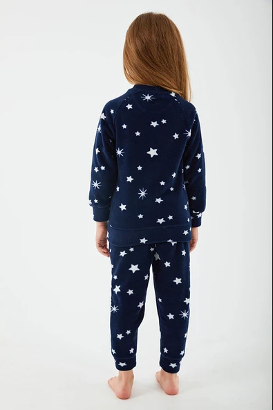 Arnetta 2271 Shine Lacivert Kız Çocuk Uzun Kol Pijama Takım - 5
