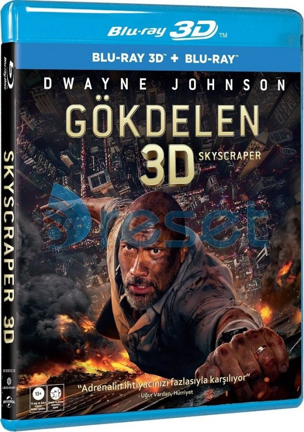 Skyscraper - Gökdelen 3D+2D Blu-Ray 2 Disk