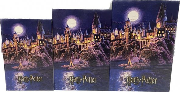 Harry Potter Hediye Kutu Seti 3lü Mavi Kutu
