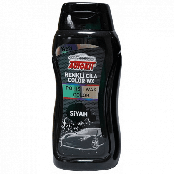 AUTOKIT 300ml RENKLİ LİKİT OTO CİLASI SİYAH - 1