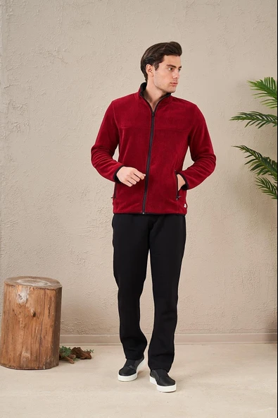 Pjs 23714 Erkek Fermuarlı Polar Eşofman Takım - 5