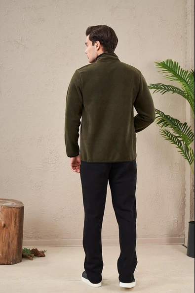 Pjs 23714 Erkek Fermuarlı Polar Eşofman Takım - 4