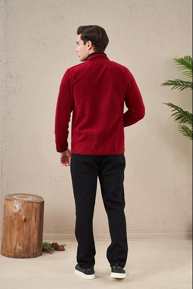 Pjs 23714 Erkek Fermuarlı Polar Eşofman Takım - 8