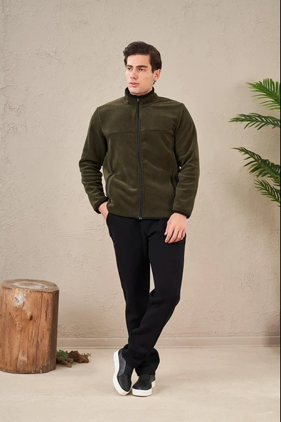 Pjs 23714 Erkek Fermuarlı Polar Eşofman Takım - 3