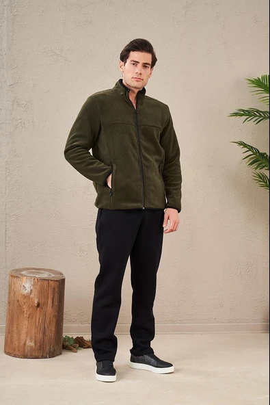 Pjs 23714 Erkek Fermuarlı Polar Eşofman Takım - 2