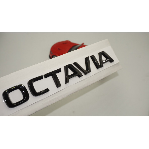 Skoda OCTAVIA 4 Bagaj Parlak Siyah ABS 3M 3D Yazı Logo Amblem Orjinal Ürün
