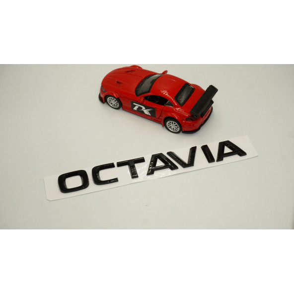 Skoda OCTAVIA 4 Bagaj Parlak Siyah ABS 3M 3D Yazı Logo Amblem Orjinal Ürün - 2