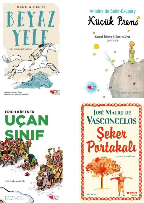 Can Yayınları Yabancı Yazarlar Çocuk Edebiyatı Seçkisi 4 Kitap