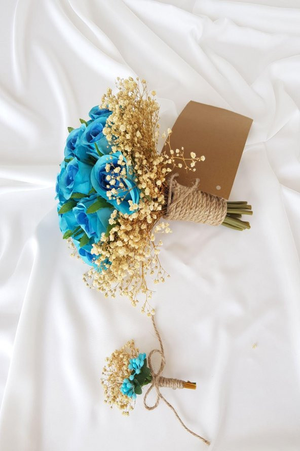 adresiburasi15 li Gül Gelin Buketi Elegant Model 2li Set - 3