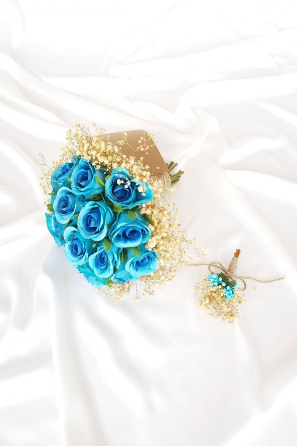 adresiburasi15 li Gül Gelin Buketi Elegant Model 2li Set - 4