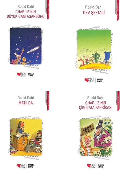 Can Yayınları Roald DAHL Çocuk Edebiyatı Seçkisi 4 Kitap